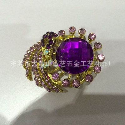 璀璨綻放的匠心之作 奧地利進口水晶鑲鉆花卉胸針，工廠直供歐美高檔DIY禮品